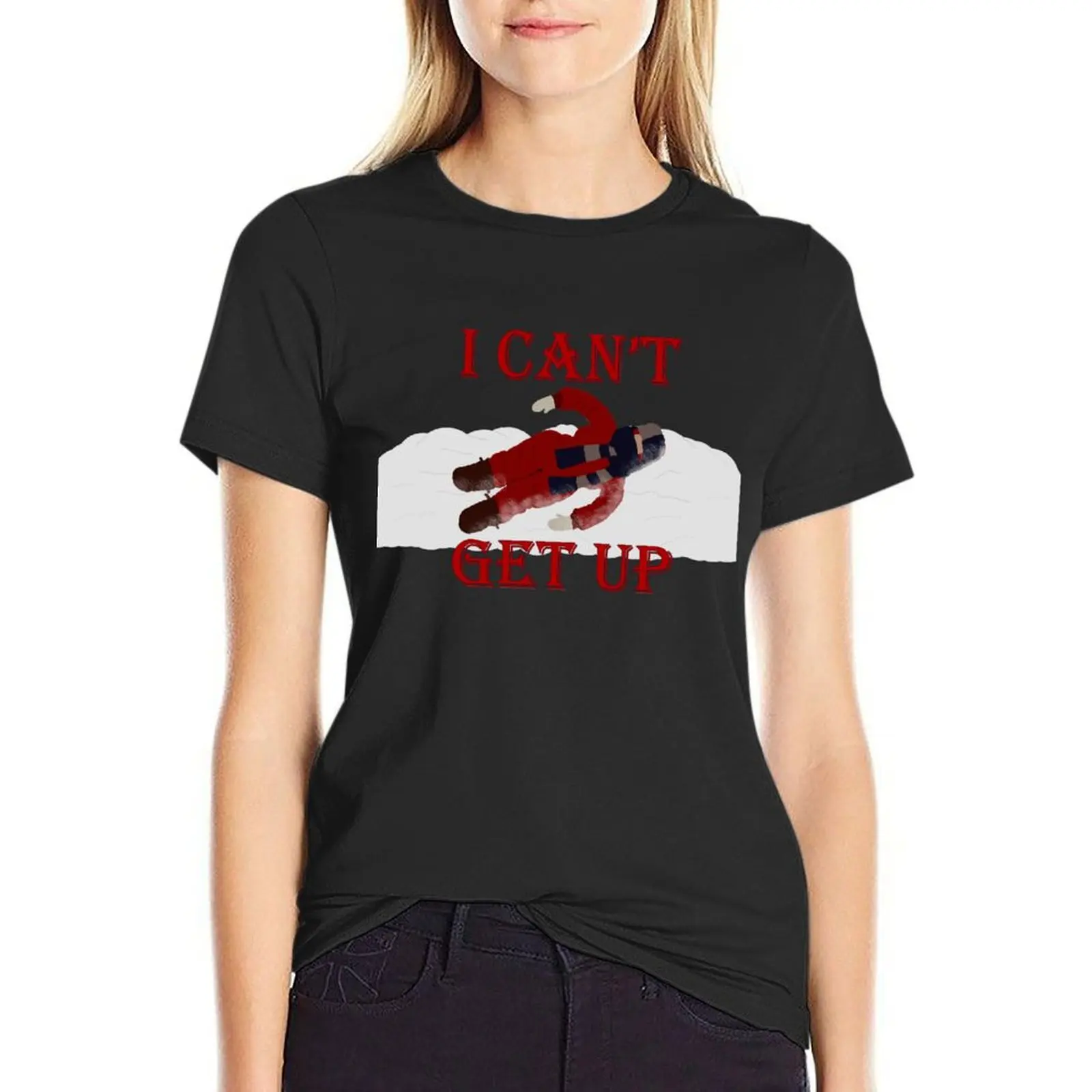 

A Christmas Story - I Can't Get Up T-Shirt korean fashion female shirts graphic tees Blouse workout shirts for Women loose fit
