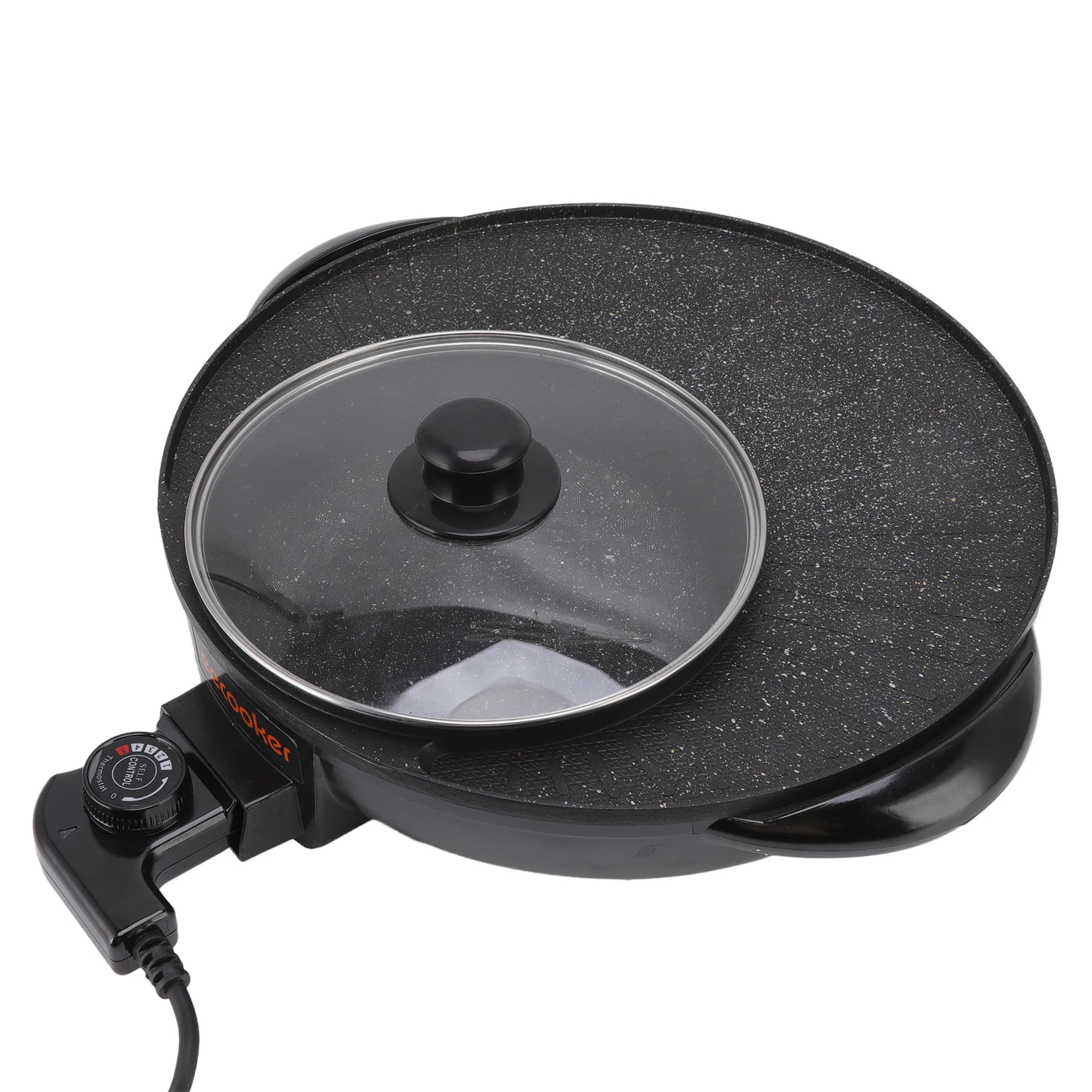 Grill Hot Pot Multi Functional Barbecue Pot Overheating   Prevent Stick for Boil for Home for Party 4