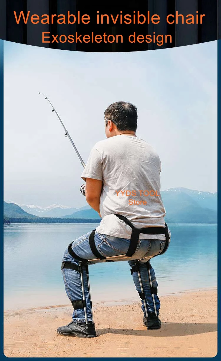 Anywhere Chair Invisible Chair Leg Brace Magic Stool Wearable Ergonomi