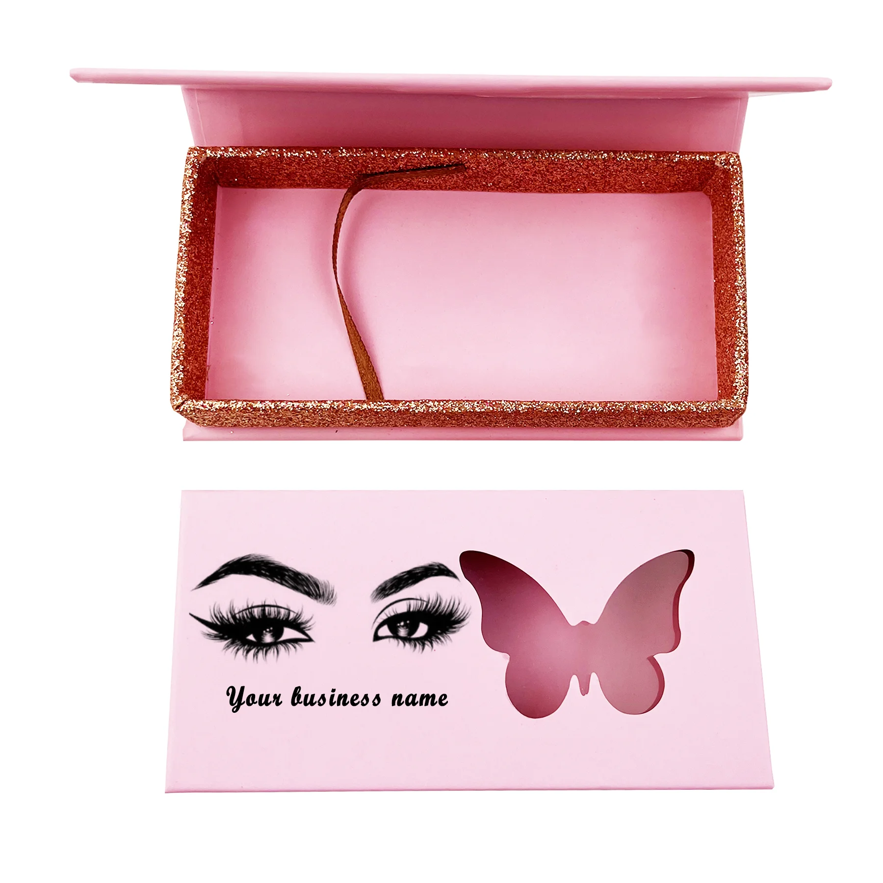 Wholesale Butterfly Boxes Package 25mm False Mink Eyelashses