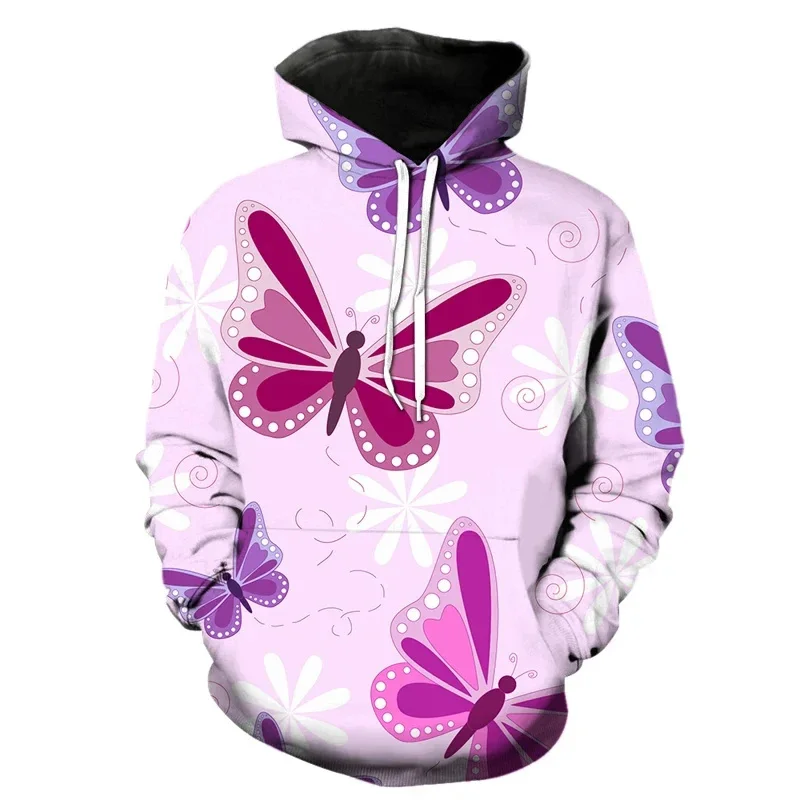 thumbnail image 1 of Sudadera con capucha con estampado 3D de mariposa exquisita para hombres y mujeres, sudadera con estampado de insectos de manga larga, sudadera holgada estilo Harajuku, sudaderas con capucha, 1 of 5