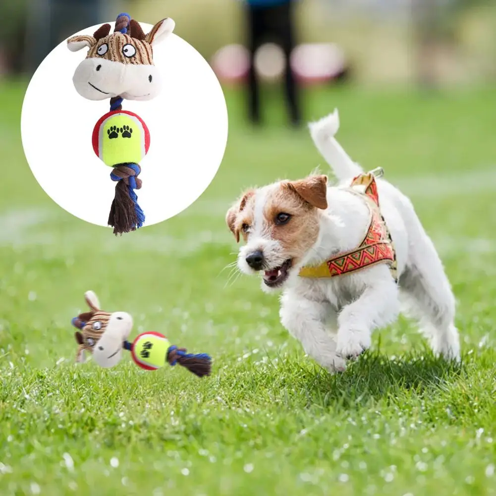 

Pet Toy with Built-in Sound Fun Durable Pet Chew Toys for Small Dogs Cartoon Shape Squeaker Toys for Teeth for Active