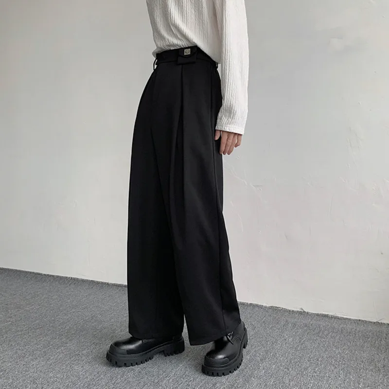 Suit Pants Men Pants IEFB Men's Straight Suit Trousers Male Loose Solid Color Wide Leg Pants Spring Menwear Trend 9A7641