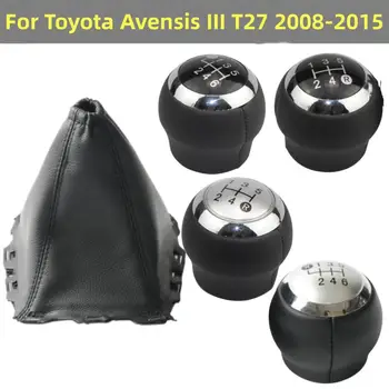 Copertura del pomello del cambio a 5/6 velocità per Toyota Avensis III T27 2008-2015, accessori per lo styling auto
