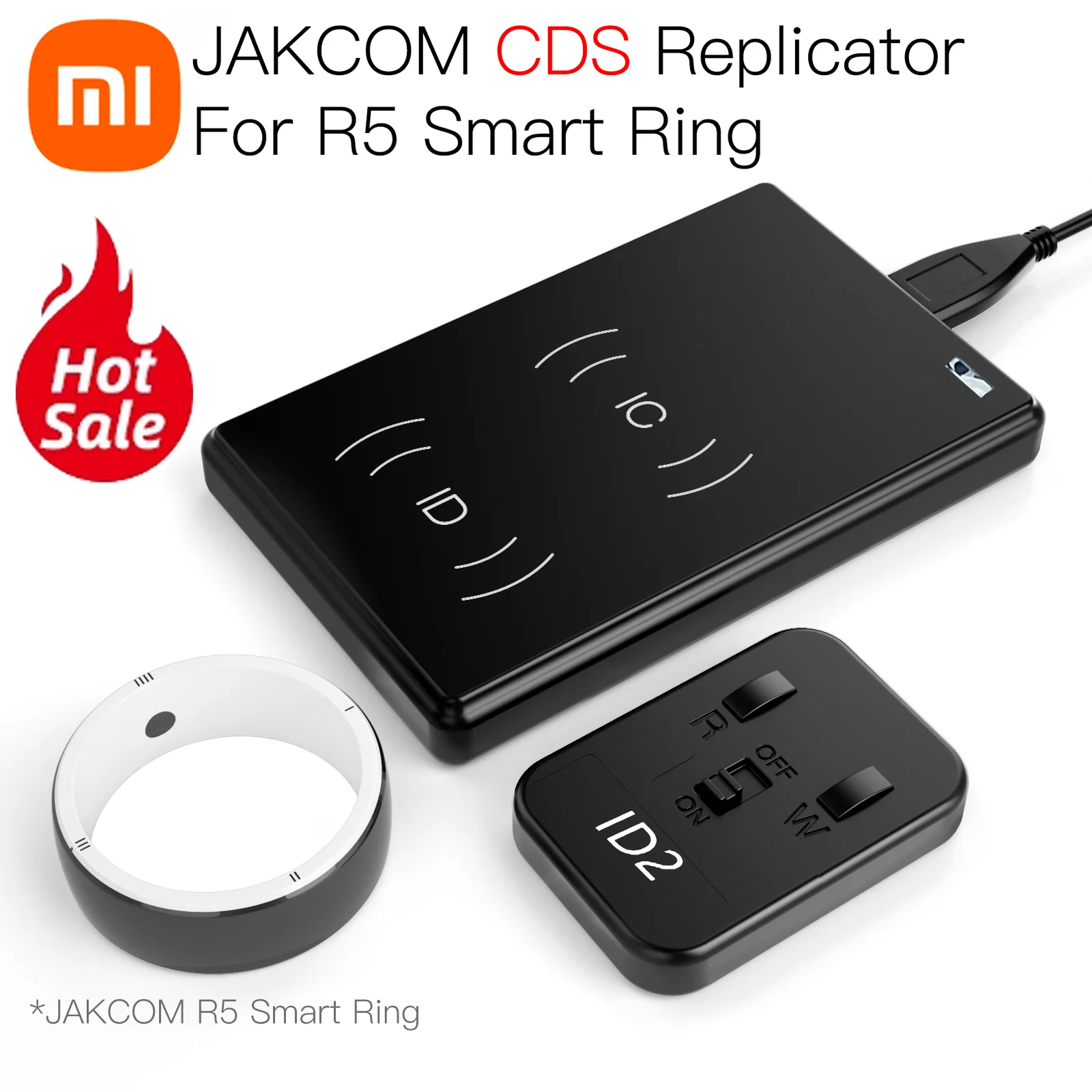 

Xiaomi JAKCOM CDS RFID Replicator for R5 Smart Ring Copy IC and ID Cards New Product of Security Protection Access Card Reader