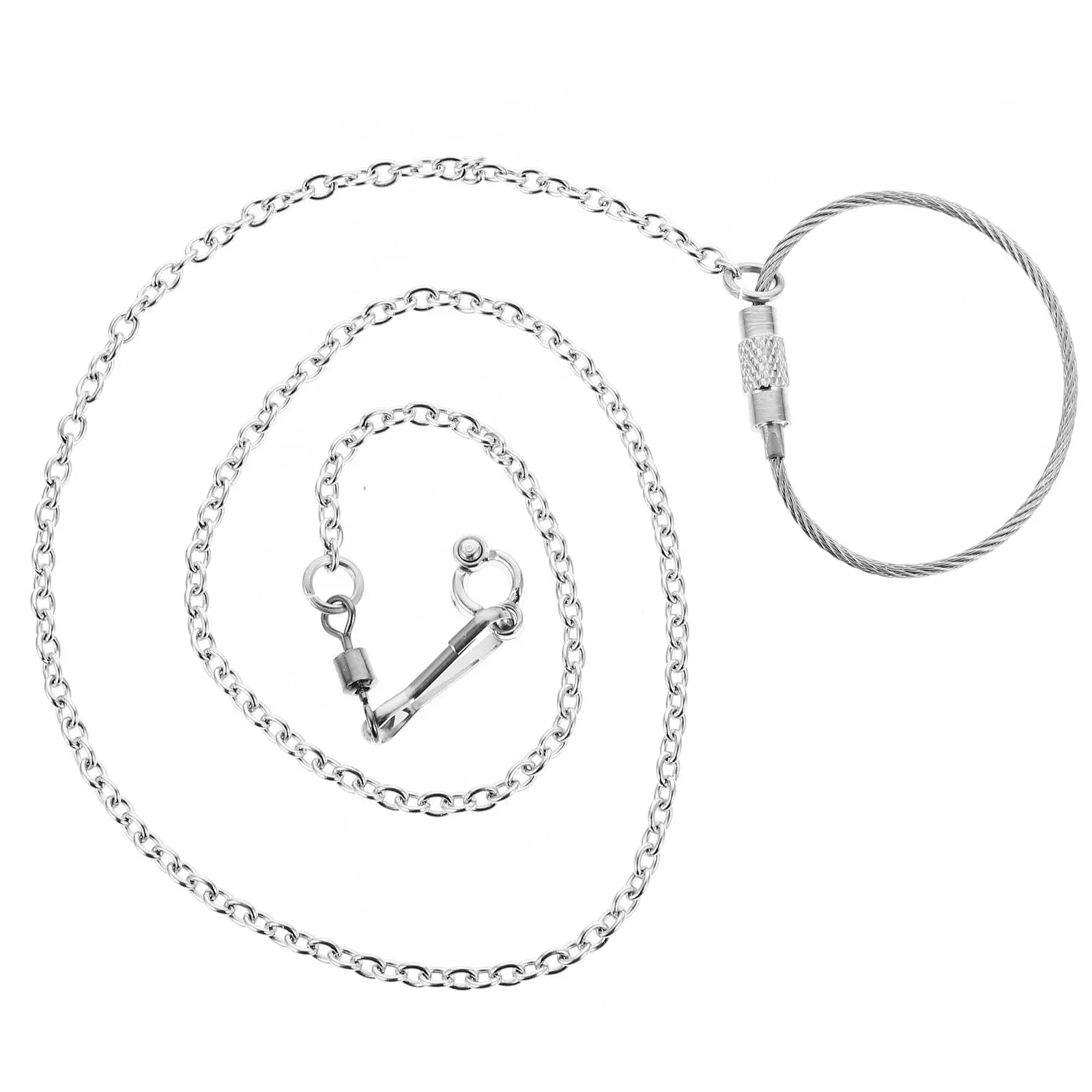 Stainless Steel Bird Chain Pet Chicken Harness Parrot Leash Cage Accessories for Parakeets Fly Train