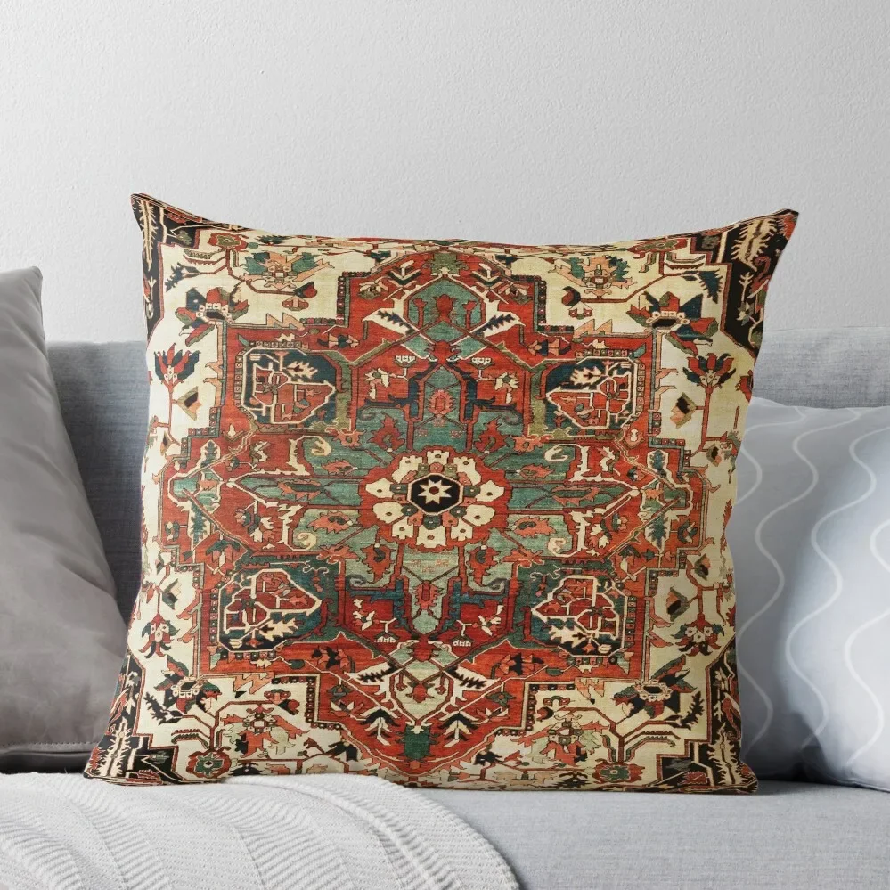 

Antique Persian Heriz Rug Print Throw Pillow Decorative pillow case pillow cover luxury christmas cushions covers