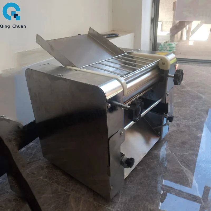 Electric Dough Roller Stainless Steel Dough Sheeter Noodle Pasta Dumpling Maker Machine 220V 110V