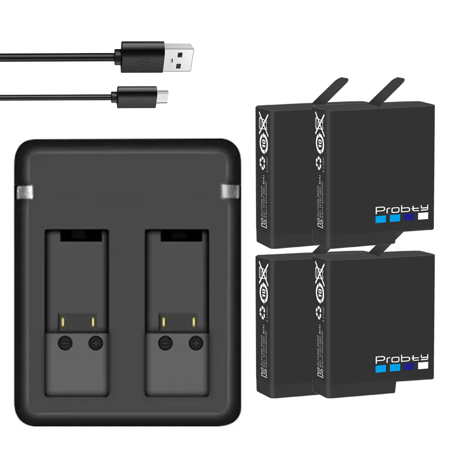 Per Gopro 7 Batteria 1680Mah Con Caricabatterie Per Gopro Hero 5 6 7 Batteria Nera Per Accessori Gopro 5 6 7