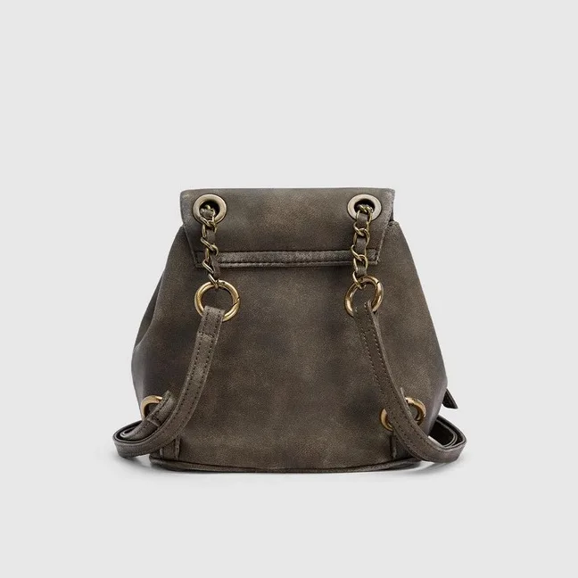 2023 Autumn Female Cool Multi-pocket Backpack PURetro Fashion Luxury Brand Backpack For Teenage Gilrs Bags
