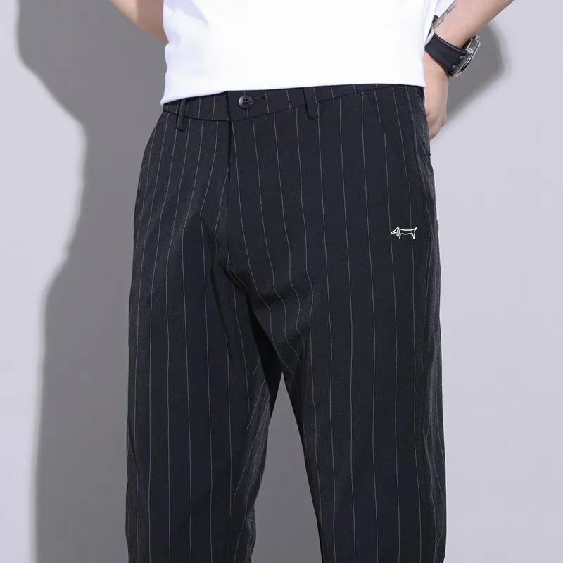 

Golf Pants for Men Polyamide fabric Elastic fast Dry Golf Trousers Summer Ultra Thin Business Leisure Suit Pants Golf Wear Men's
