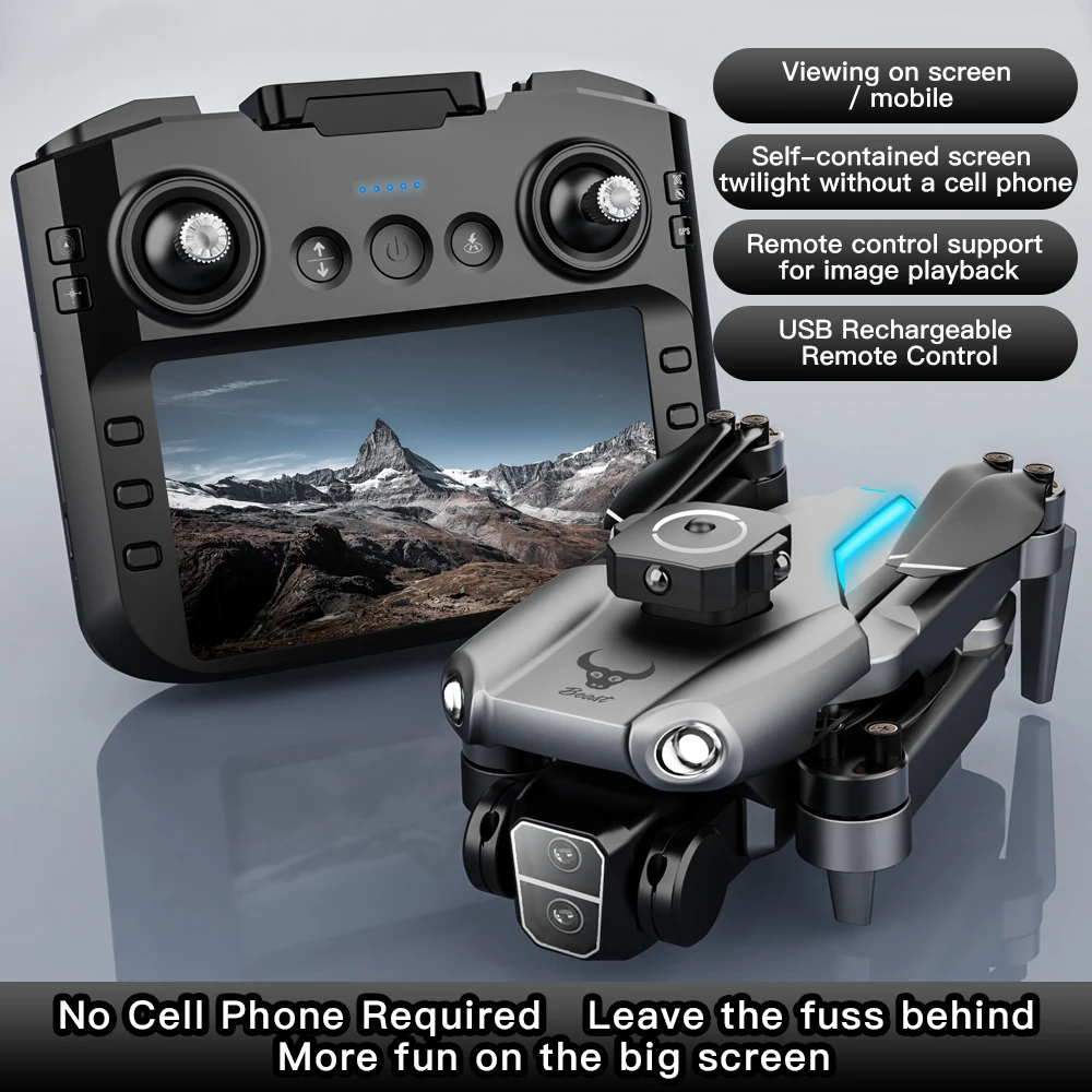 Professional SG109 MAX GPS Drone With Screen 8K HD Dual Camera 5G WIFI 360&deg;Obstacle Avoidance Brushless Foldable Quadcopter Dron drone quadcopter