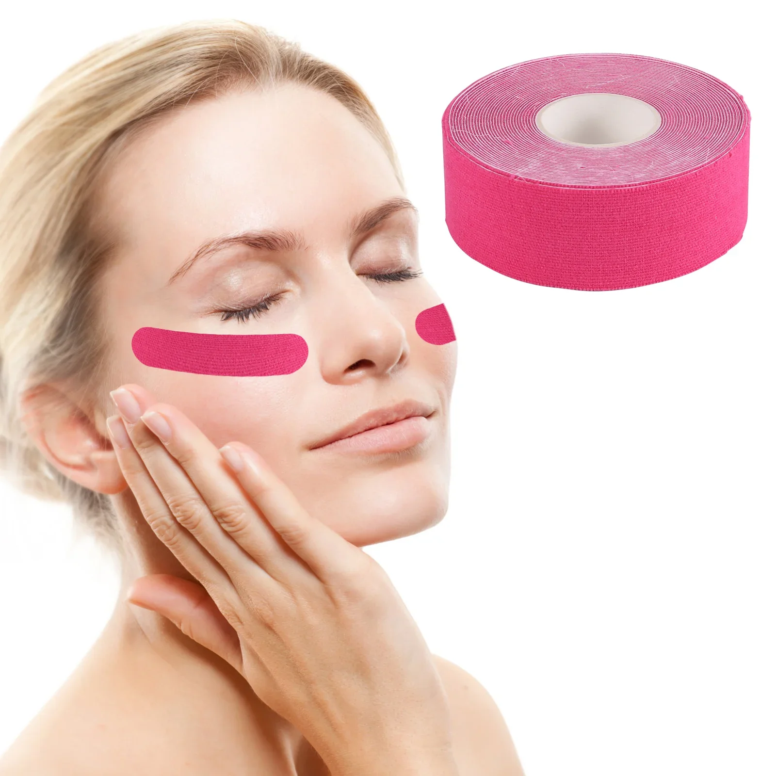 Kinesiology Tape Bandagem Elastica Face V Line Neck Eyes Lifting Rughe Remover Sticker Tape Cura Della Pelle 1 Pz 2.5Cm * 5M