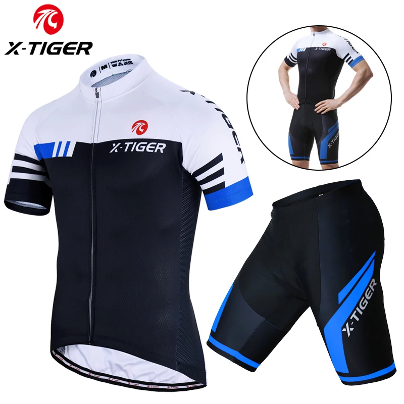Cycling Jersey Set Men's Summer Outdoor Sport Bicycle Wear Breathable Bike Clothes MTB Suit