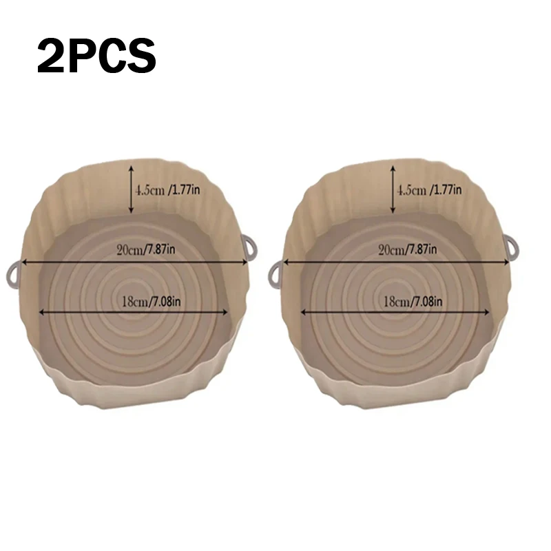 2pcs Brown
