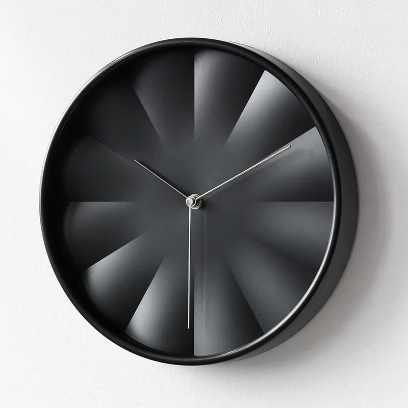 שעון קיר אמנותי עם פנים זכוכית, עיצוב מינימליסטי ללא מספרים לחדר השינה ולסלון