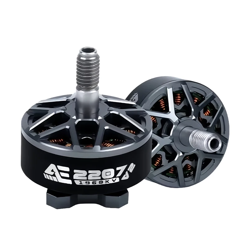 AxisFlying 2207 AE2207 V2 1860KV 1960KV 4-6S бесщеточный двигатель, вал 5 мм, подходящий 5-дюймовый пропеллер, дрон с цветочным принтом thumbnail 6