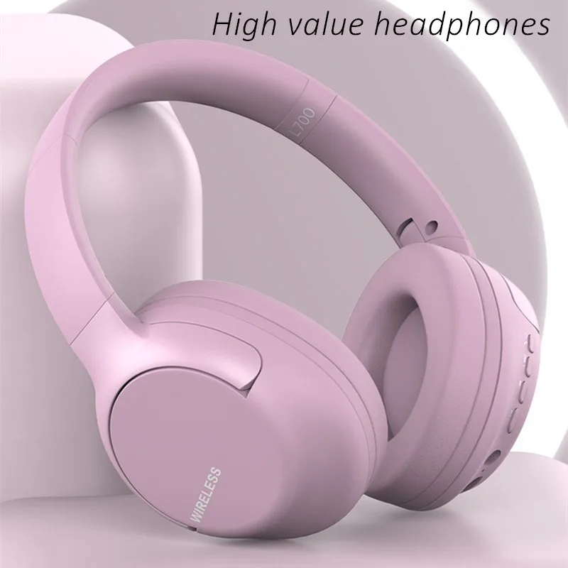 Wireless headphones Bass Music Play True foldable, Bluetooth feature headphones, Android phone headphones with microphone, complet...