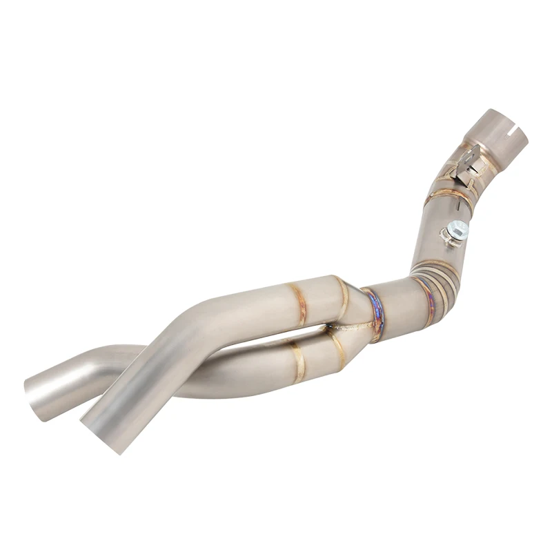 Motorcycle Exhaust Escape Modify Middle Link Pipe Connect Original Muffler Slip-On For Yamaha YZF R1 YZF-R1 MT-10 MT10 2007 2008 - Image 4