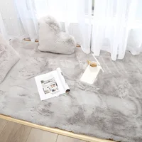 Imitation Rabbit Fur Carpet Fluffy Children's Bedroom Rug Modern Living Room Coffee Table Foot Mat Plush Bay Window Sofa Cushion 2