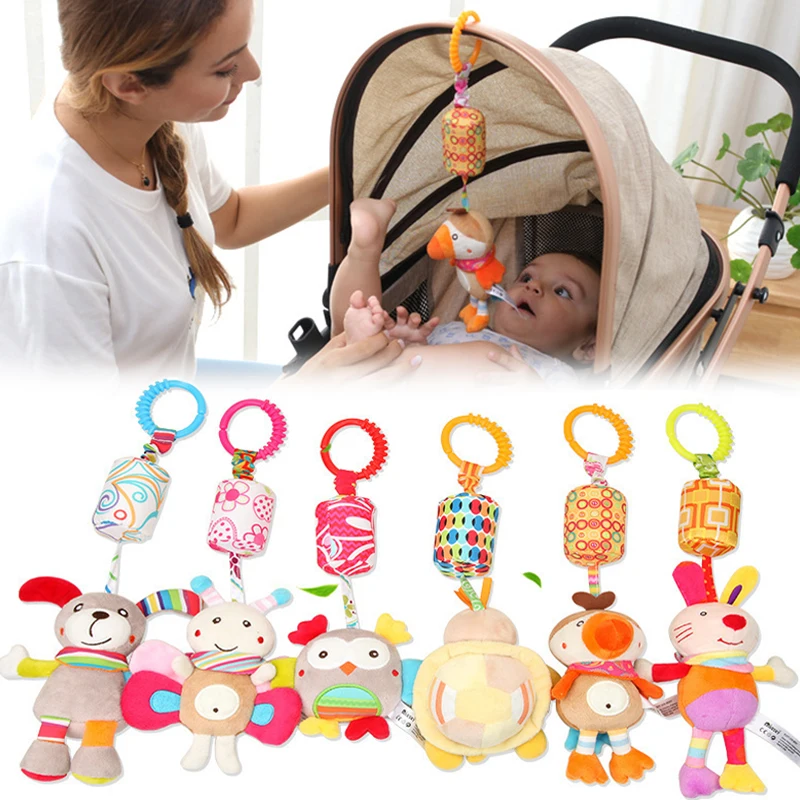 Children's Stroller Accessories Bedside Rattle Baby Stroller Educational Toy Pendant Trolley Hanging Car Wind Chime Doll Pendant