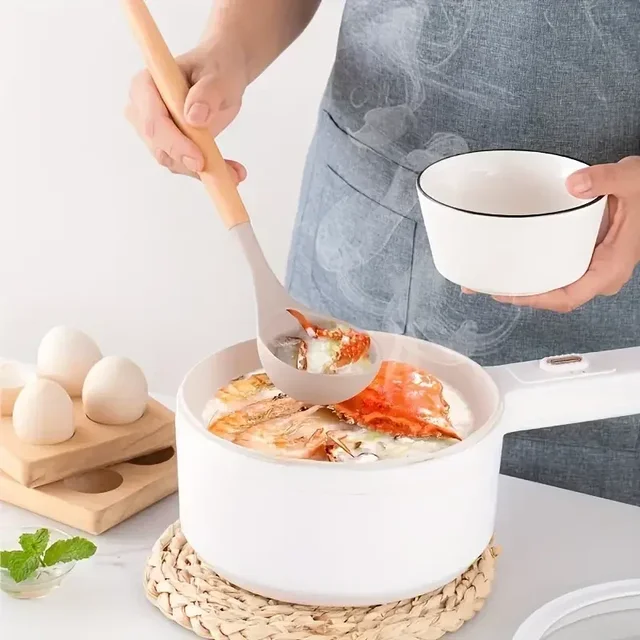 12pcs Set of Multi-color Silicone Wooden Handle Kitchenware Set Non Stick Pot Spatula and Spoon Cooking Utensils Heat resistant 5
