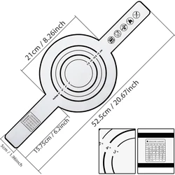 Silicone Baking Mat with Long Handles - Reusable Non-Stick Bread Sling - 2 PCS (Black)