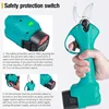 16.8V Cordless Pruner Shear Efficient Fruit Tree Bonsai Pruning Electric Tree Branches Cutter Compatible Makita 21V Battery 6