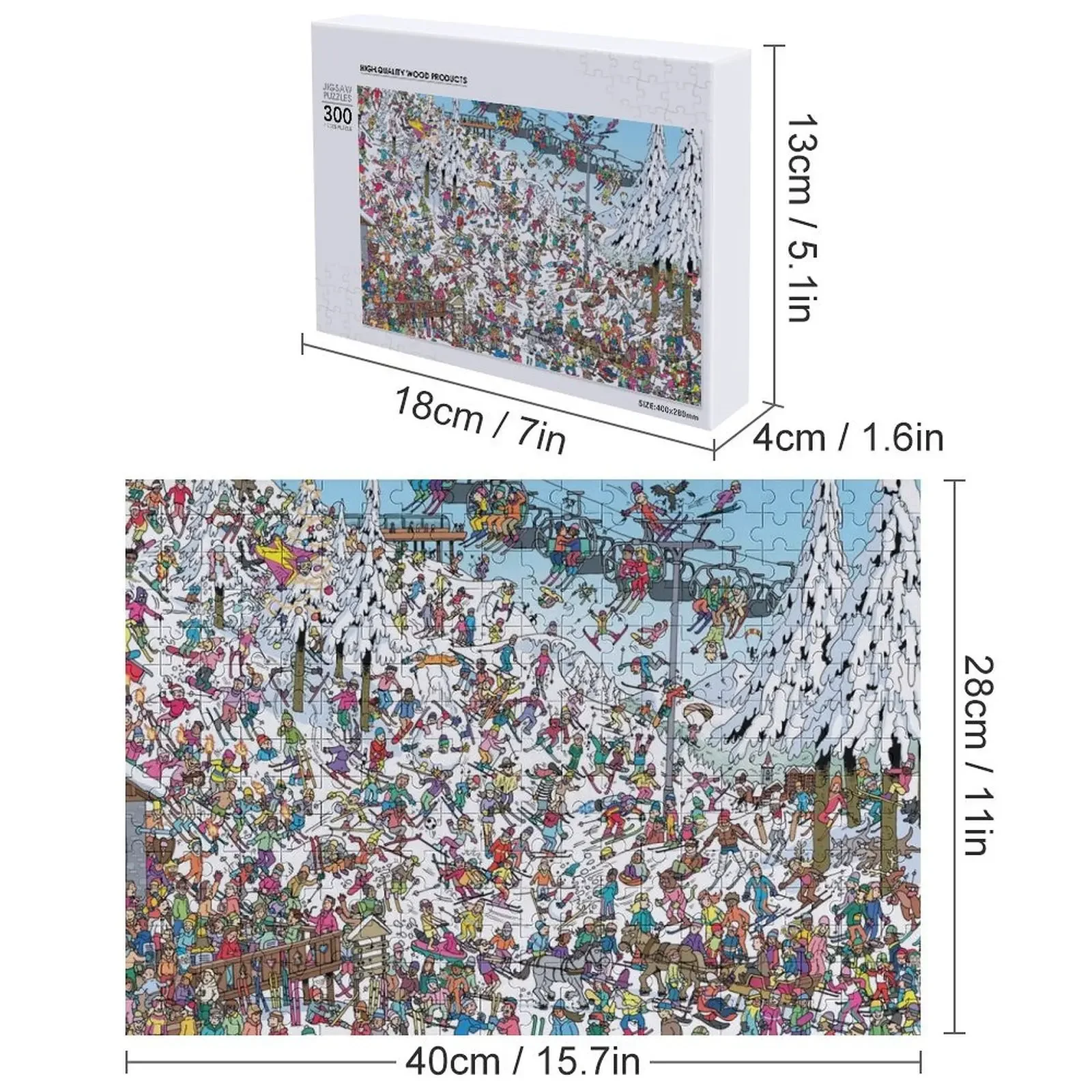 Рисунок 5 - Картина-пазл с изображением звезд для катания на лыжах