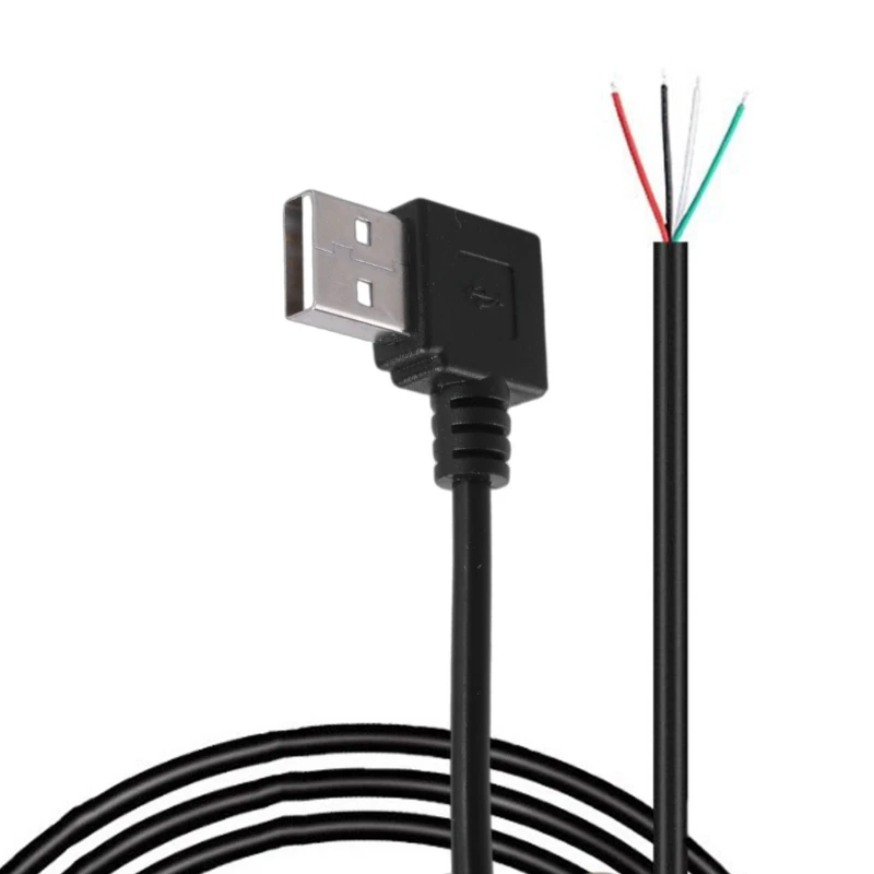 USB 4 Telli Pigtail Kablo, USB2.0 Erkek Fiş 4pin Tel Pigtail Kablo 5V USB Güç Kablosu DataSync Kablosu