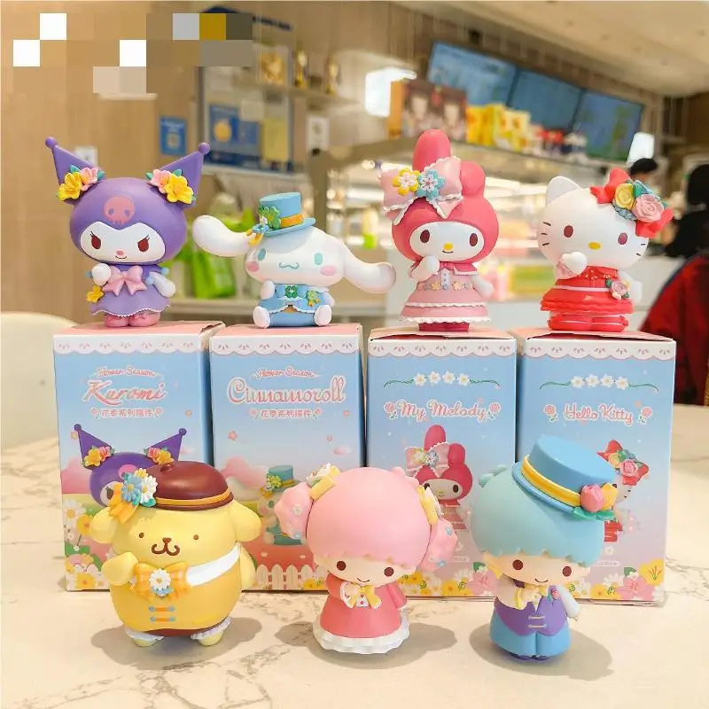 

Оригинальные милые аниме-фигурки kuromi My melody Cinnamoroll, простые милые Мультяшные фигурки оптом