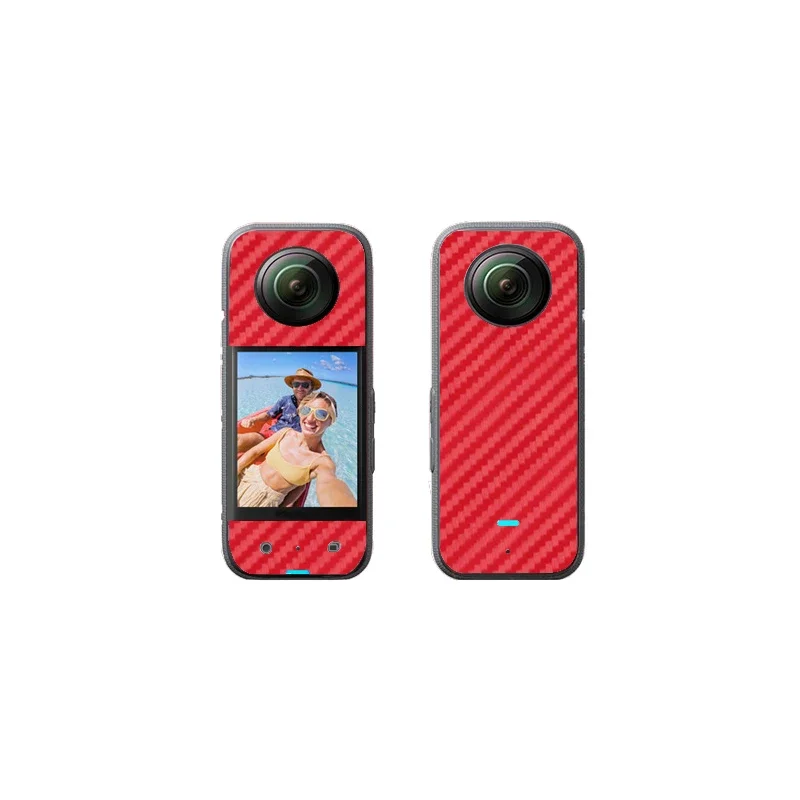 탄소 섬유 PVC 스티커 필름, 전면 및 후면 스크래치 방지 데칼 스킨, Insta360 One X3 / One X2 랩, Insta360 One X4 3D