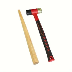 Enhanced Jewelry Tool Set: Premium Ring Mandrel Stick with Rubber Mallet for Shaping and Sizing Gold and Silver Rings (Stick and Hammer)