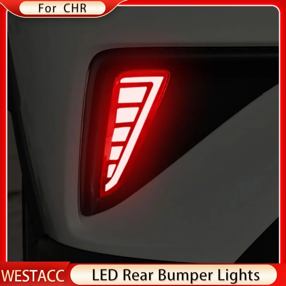 LED 2 Funktionen Auto Hinten Stoßstange Led-nebelscheinwerfer Lampen Bremse  Licht für Toyota CHR C-HR 2018 2019 2020 2021 2022 zubehör