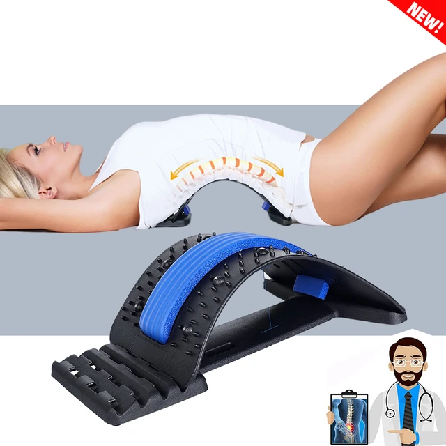 4 Level Magnetic Therapy Back Stretcher Massager Lumbar Spine Support Deck  Pain Relief Chiropractic Lumbar Relief Back Cracker - AliExpress