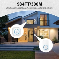 Wireless Doorbell Intelligent Welcome Door Bell 300M/984 FT Remote 60 Songs Melodies Home Smart Doorbell US EU UK Plug Optional 2