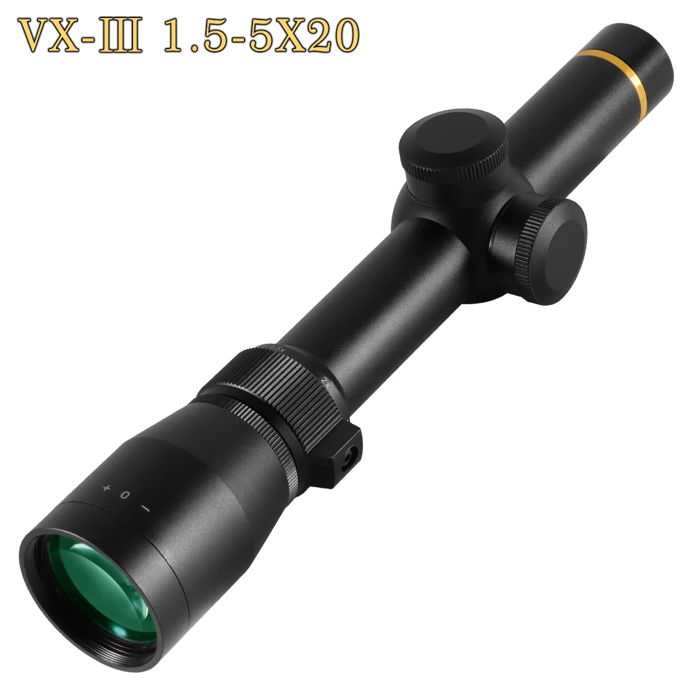 Tactical Optics VX-3i 1.5-5X20 mm Duplex Mil-dot Reticle Rifle Scope Hunting Sight HD Aseismatic Single Barrel Riflescopes rifle scope
