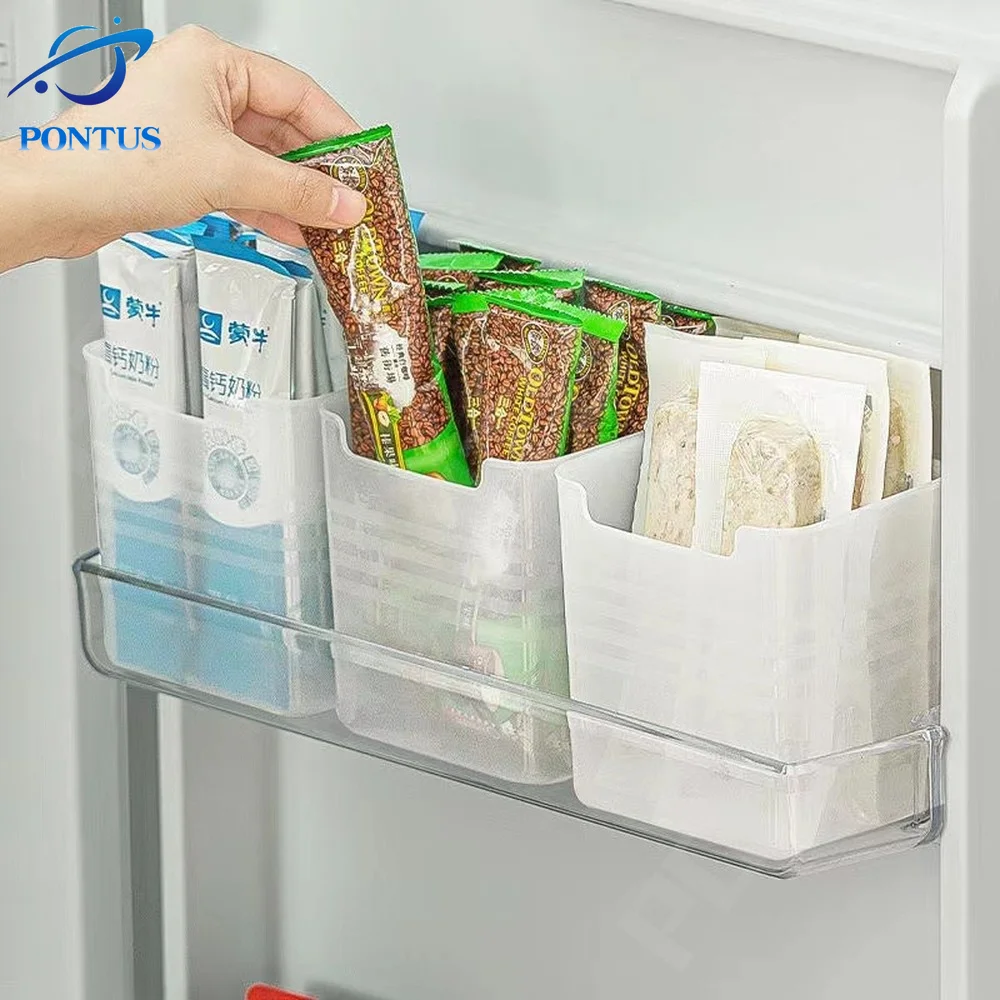 Refrigerator Side Door Storage Box, Transparent Fresh-keeping Box,  Refrigerator Fruit Vegetable Crisper, Food Storage Containers For  Refrigerator Side Door, Home Kitchen Utensil - Temu