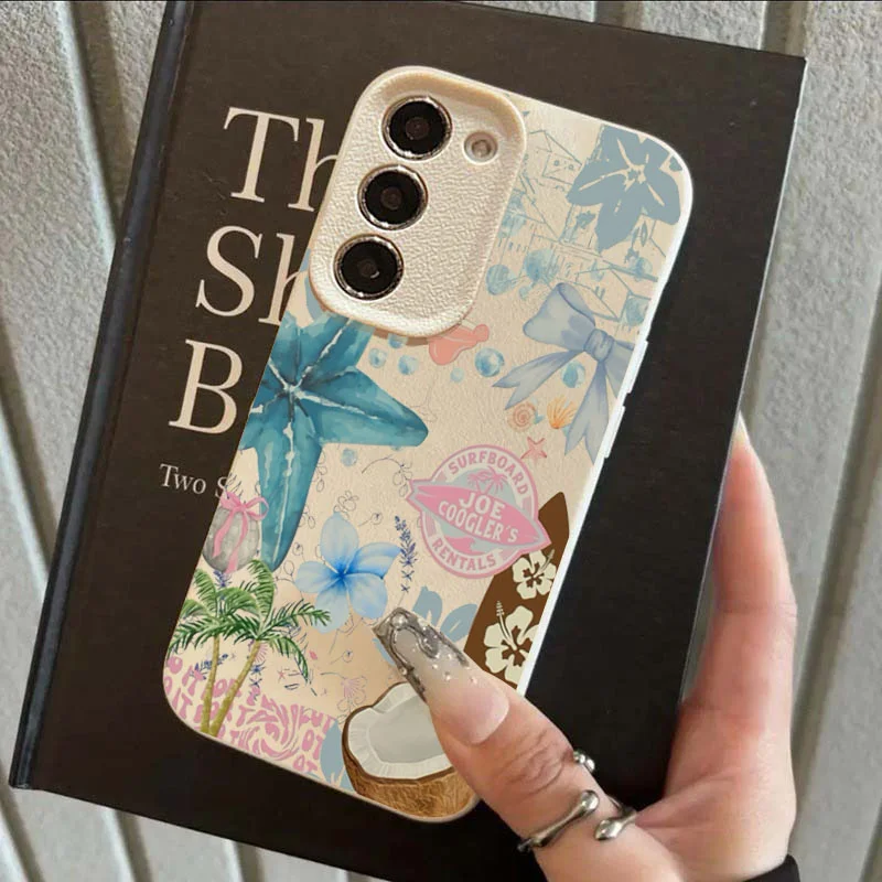 Tropical Ocean Coconut Starfish Shell Soft Phone Case Cover