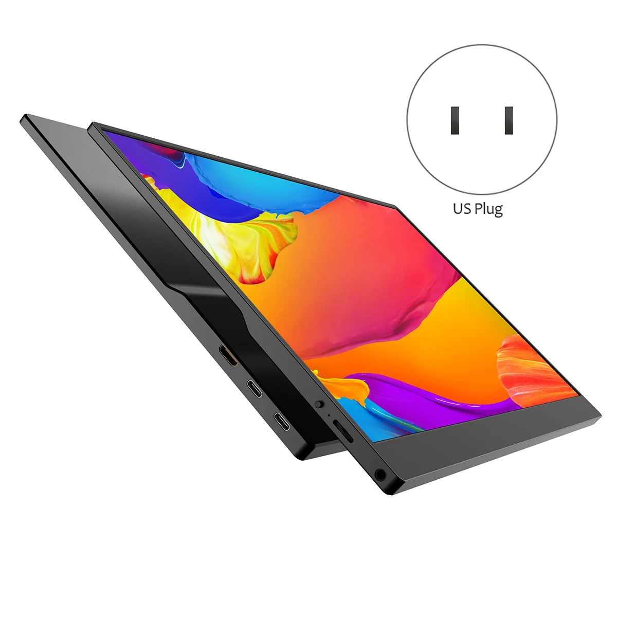 LED Ʈ ÷ ӿ , ġ PC TV ڽ C Ÿ HD, US ÷, 15.6 ġ ޴ , 1920x1080