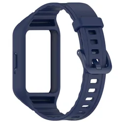 High - Quality Silicone Sport Wristband with Full Cover Case - Premium Watch Accessories (Dark blue)