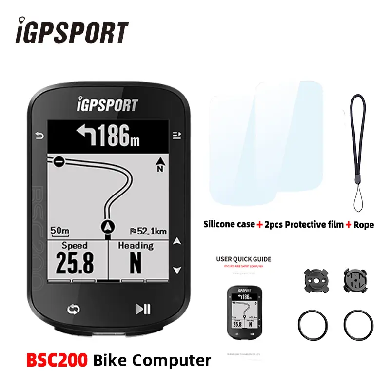 IGPSPORT BSC200 Bike GPS Computer Bike Computer Blue ANT 2.6 Inch