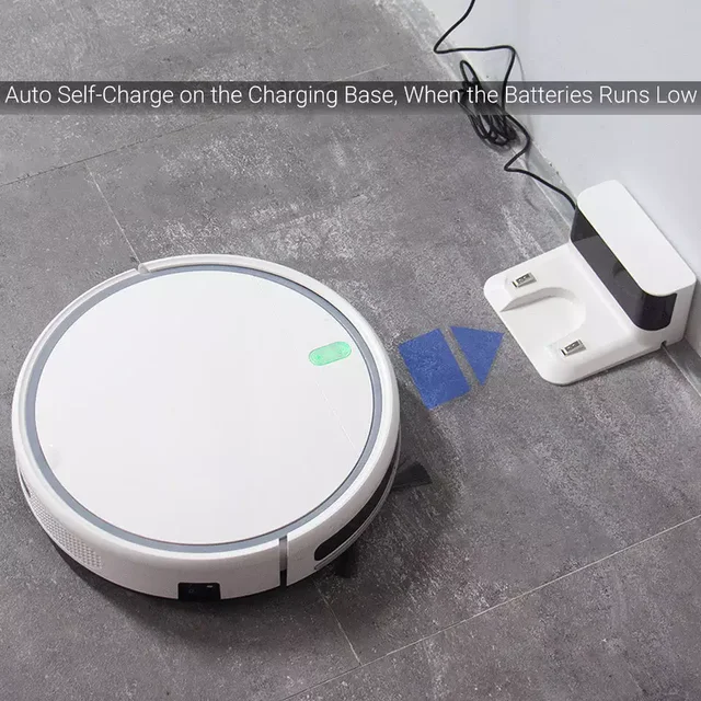 Robot Vacuum Cleaner Auto Reharge APP And Voice Control Sweep and Wet Mopping Floors With Timing Electric Control Water Tank 2