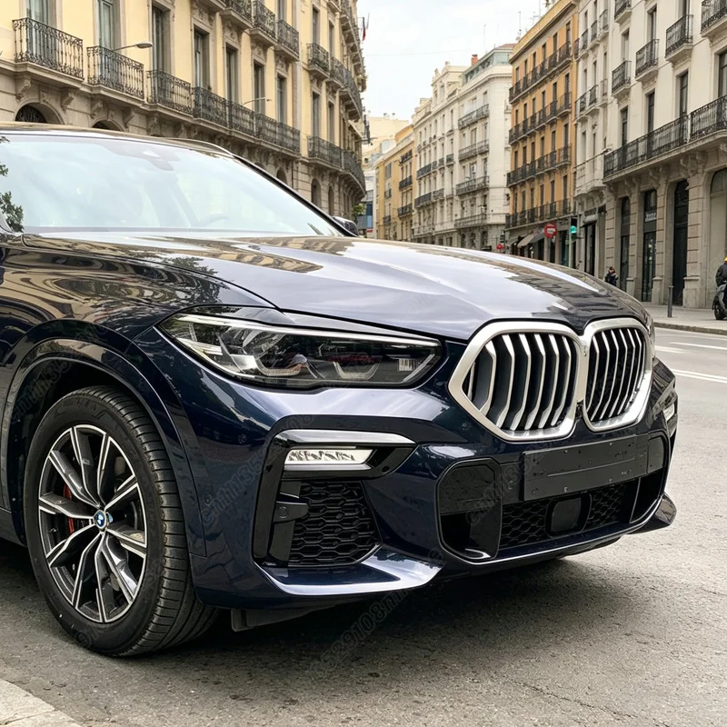 BMW X5 G05 X6 G06 2019 2020 2021 2022 자동차 전면 헤드라이트 눈썹 윈드 나이프 외부 장식 액세서리 키트