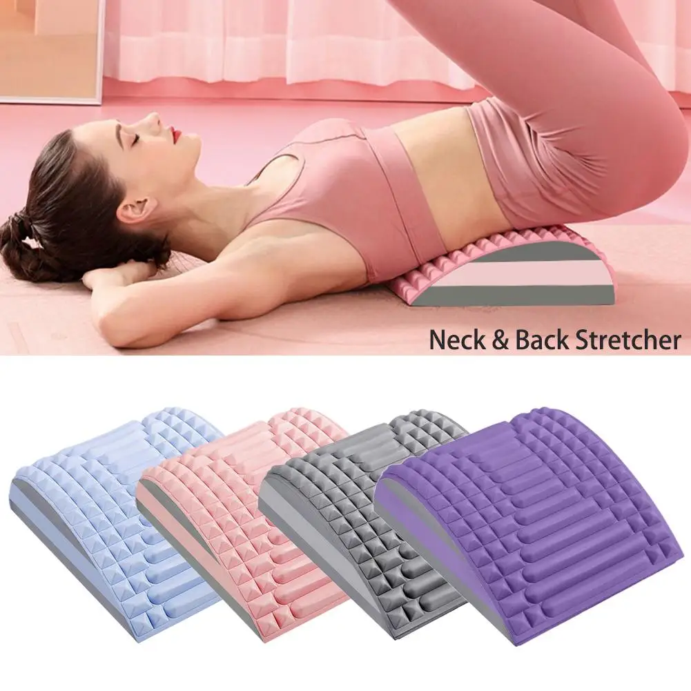 

Back Stretcher Pillow Neck Lumbar Support Massager For Neck Waist Back Pain Relief Spine Correction Muscles Relaxation Massager