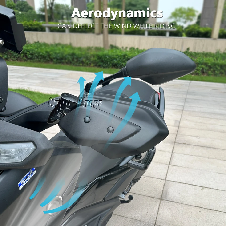 Pare-brise Moto Pour Yamaha XMAX 125/250/300 (2023-2024) – Visière De Protection, Anti-vent – Noir