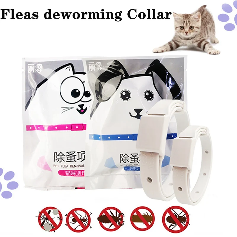 Removes Flea Tick Collar for Dogs Cats Up To 3 Month Flea Tick Mosquitoes Repellent Collar Anti-Insect Cat Leads Pet supplies