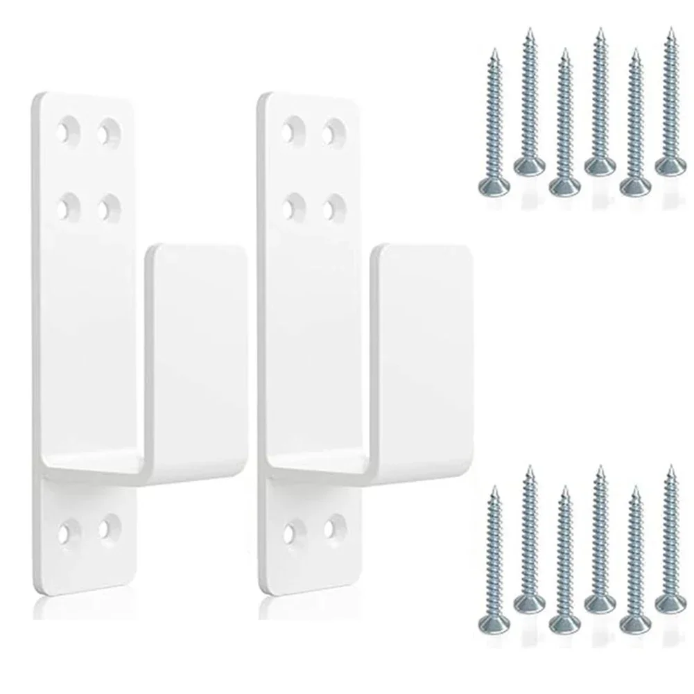 Heavy Duty Door Barricade Brackets,2 Pack Drop Open Bar Holder For Home Security Pull Down Lever Bracket Home Hardware