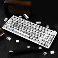 136 Keys Comic White English Korean German Layout Keycaps Dye Sub PBT Keycaps Cherry Profile for MX Switches Gaming Keybaord - Image 4