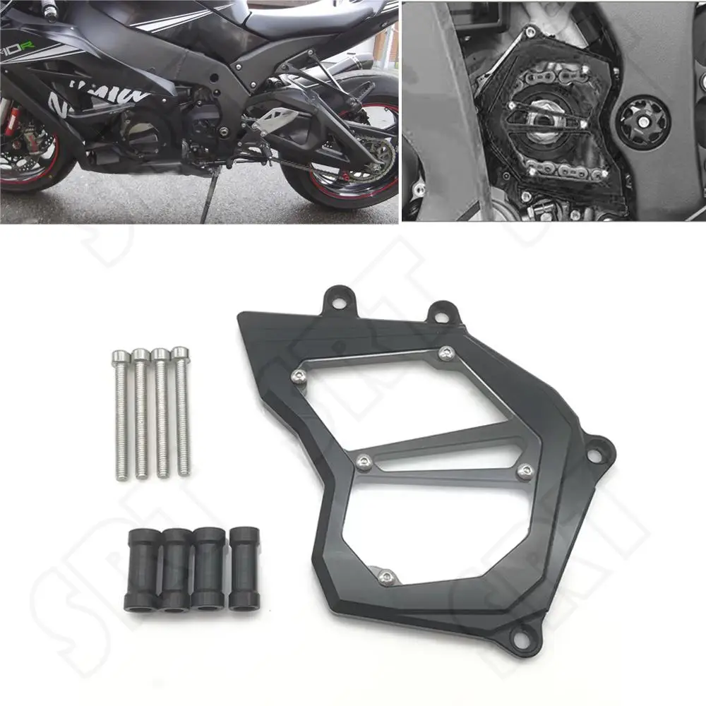 

Подходит для Kawasaki ZX10R Ninja ZX-10R ABS 2011-2022 аксессуары для мотоциклов передняя Звездочка двигателя защитная крышка цепи
